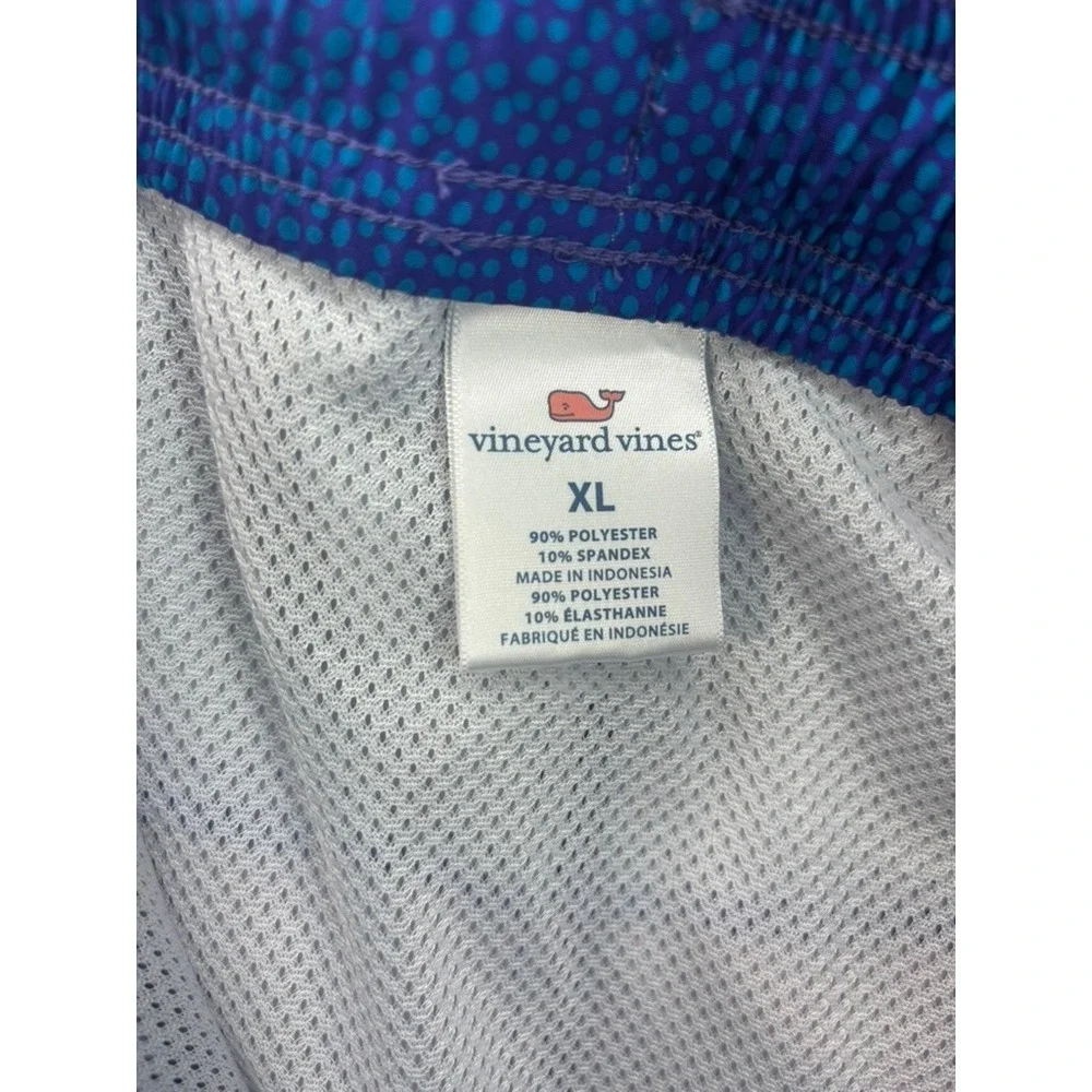 Vineyard Vines Swim Trunks Mens XL Multi Colorblock 6in Inseam Lined Preppy Pool